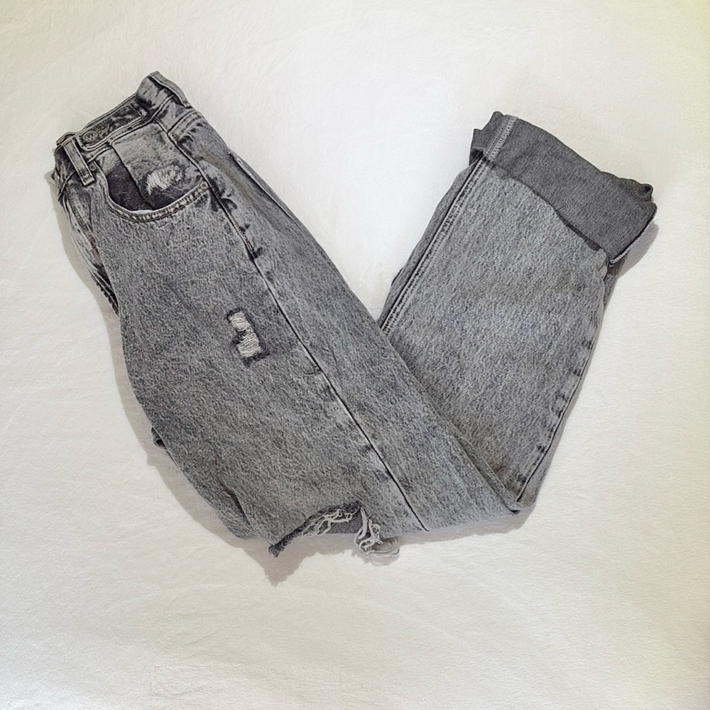 Ziggy Denim Distressed Gray Jeans